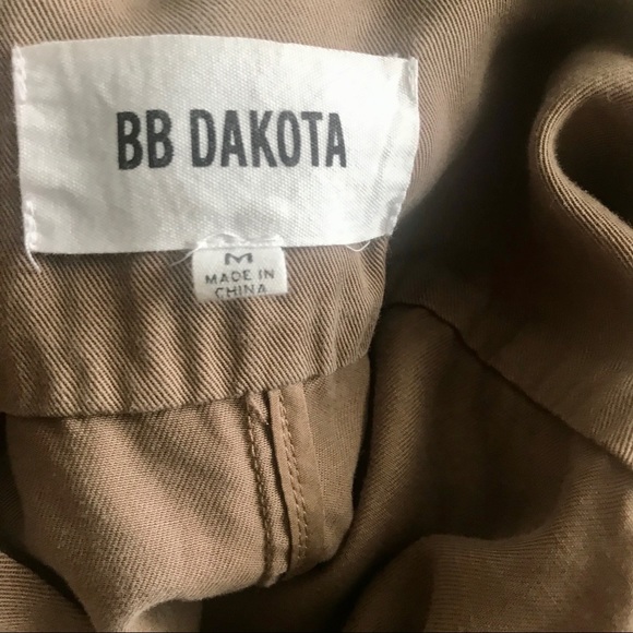 BB Dakota Hidden Zipper Hooded Khaki Utility Vest - Picture 4 of 13